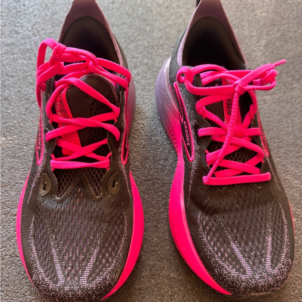 Brooks Glycerin Running Shoes – Black/Pink – Women’s